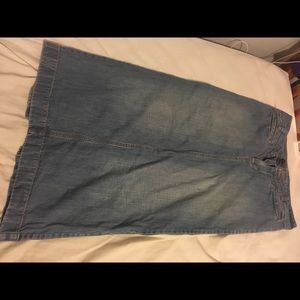 Denim maxi skirt Old Navy | Ultra low rise